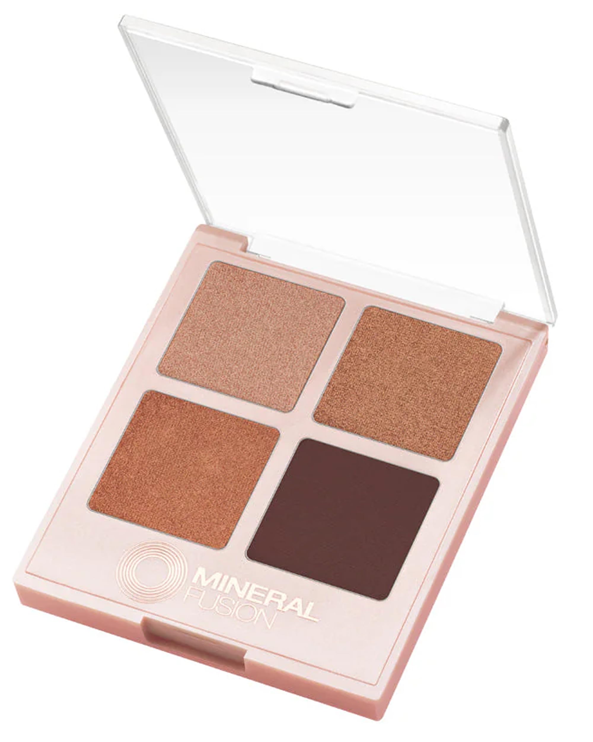 Mineral Fusion Eyeshadow Palette – Speakeasy (4 Vegan Shades) – Matte, Satin & Shimmer