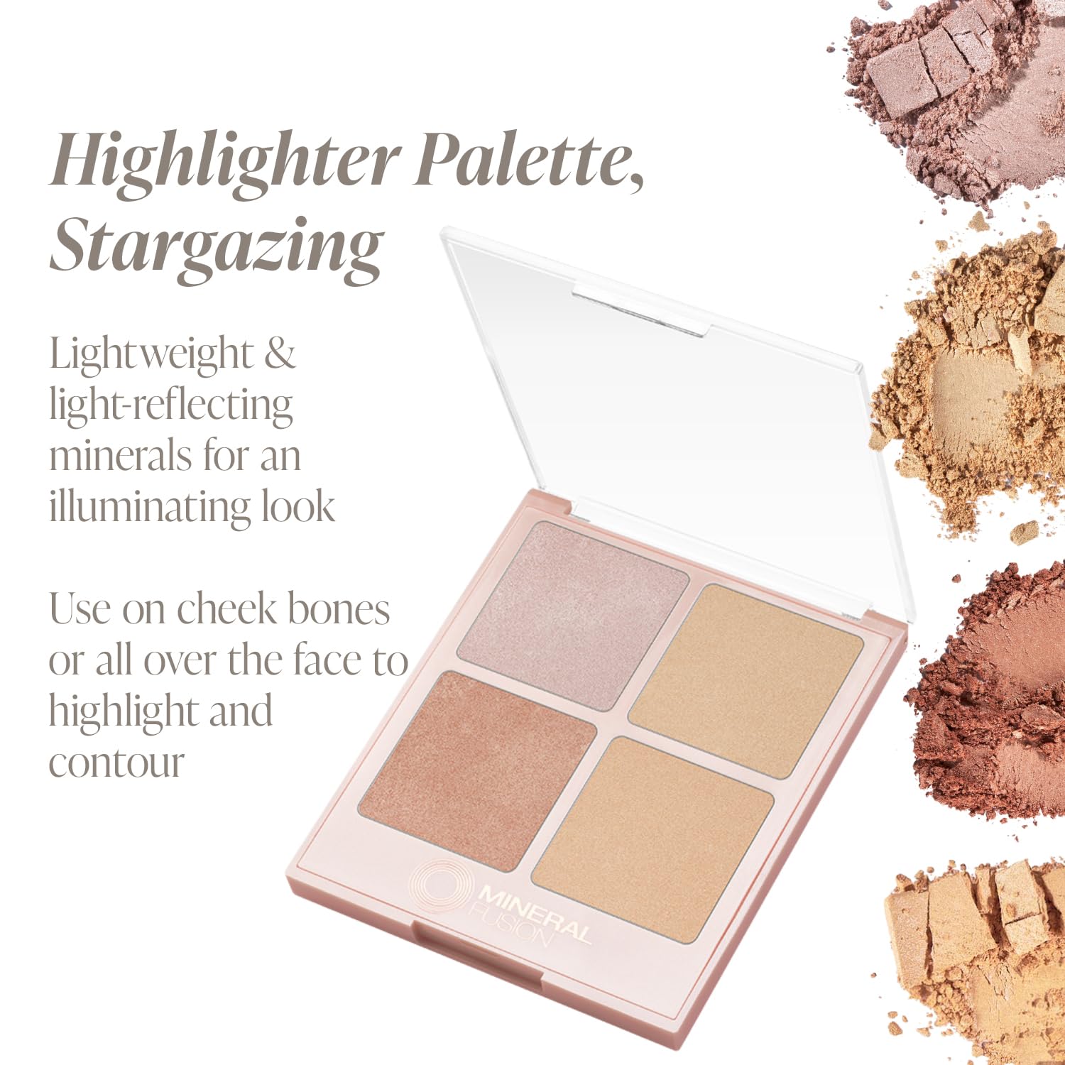 Mineral Fusion Stargazing Highlighter Palette – Lightweight Shimmer