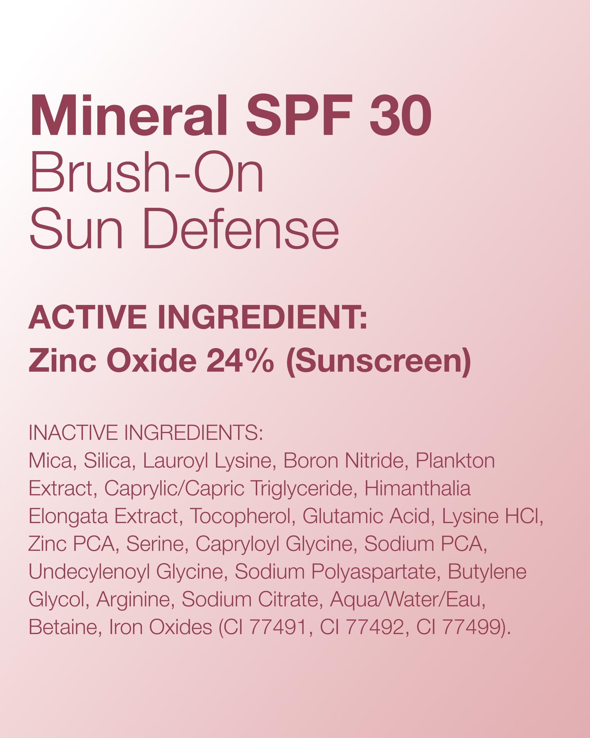 Mineral Fusion Brush-On Powder Sunscreen SPF 30 for Face | Translucent, Hypoallergenic, Travel-Friendly