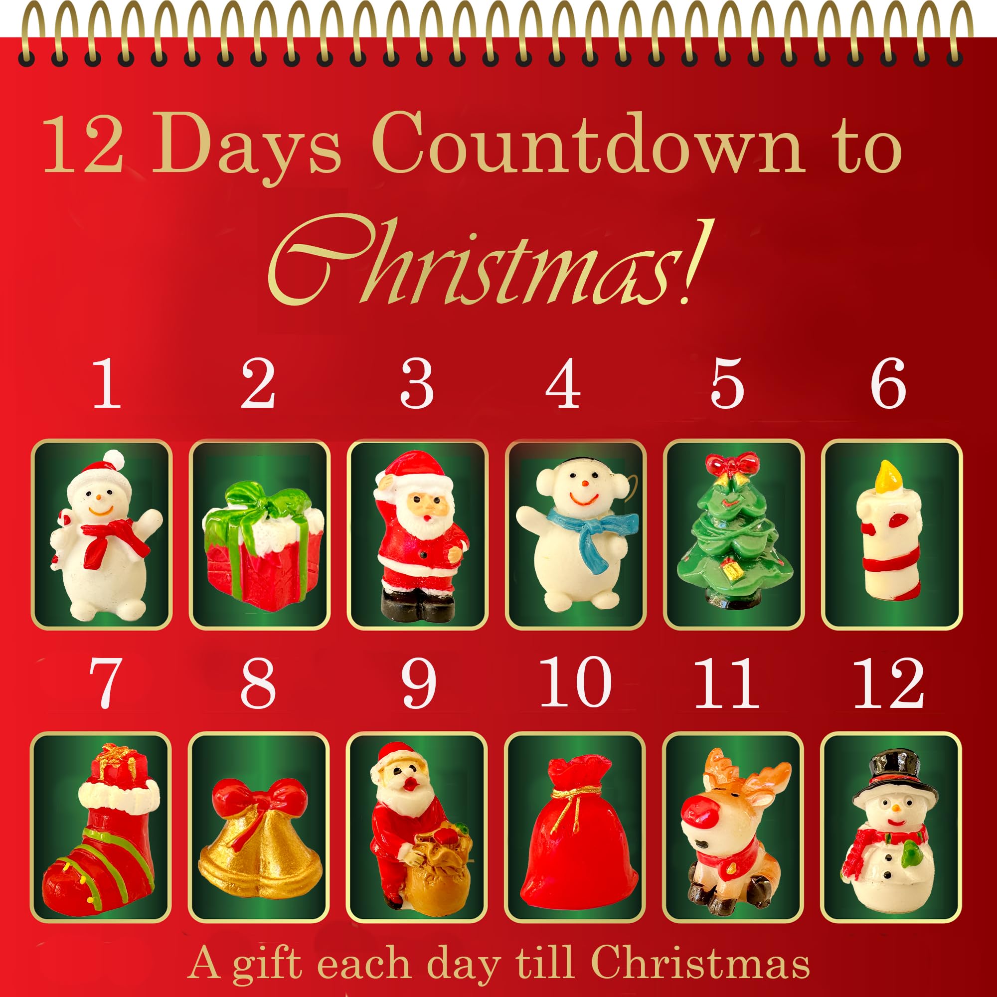 Mineral Me California Christmas Bath Bombs for Kids – 12 Day Advent Calendar Gift Set