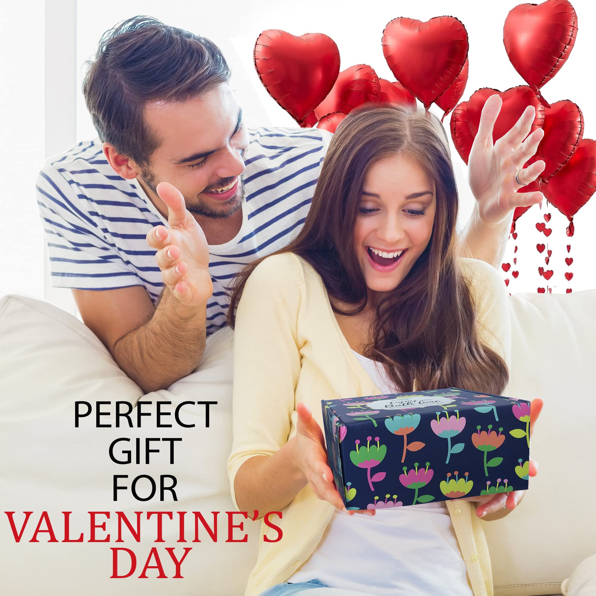 Mineral Me California Valentines Bath Bombs Gift Set – 24 Natural & Organic Bath Bombs