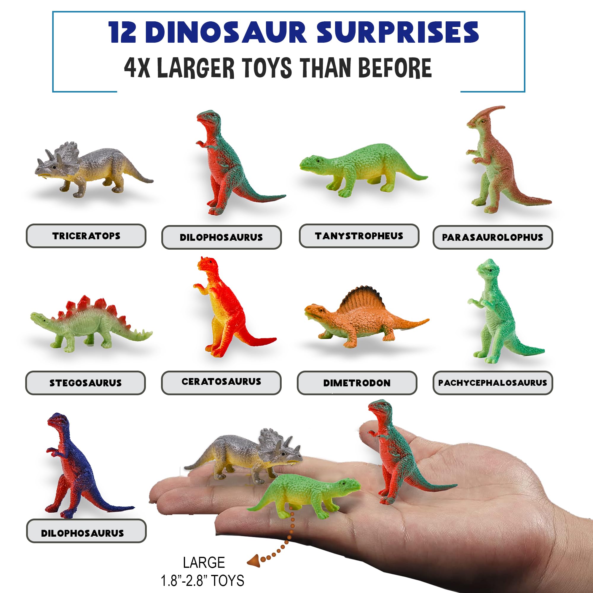 Mineral Me California | 12 Dinosaur Bath Bombs with Toys – Organic Kids Bubble Bath Fizzies