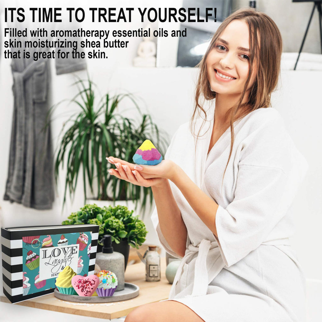 Mineral Me California Bath Bombs for Girls – 6 Organic Gift Set
