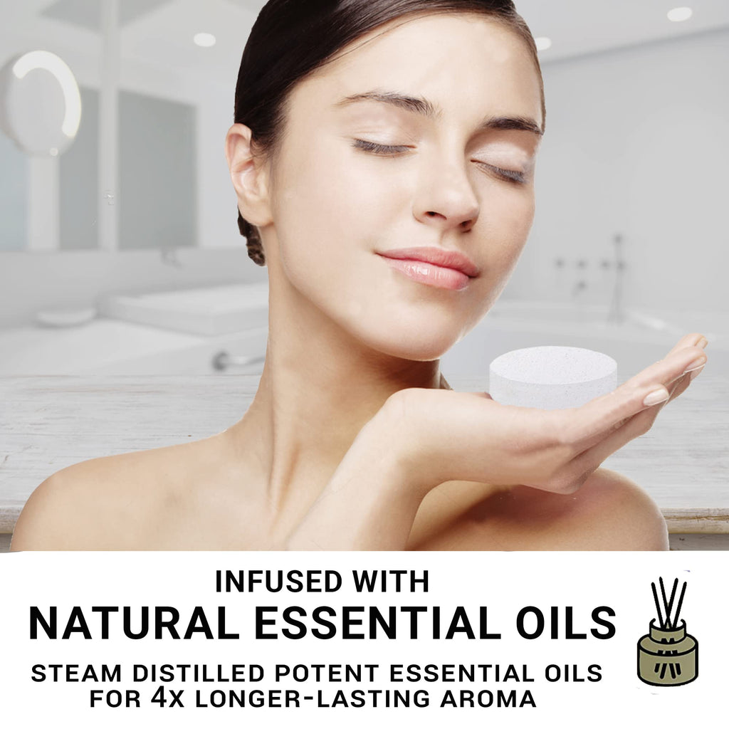Mineral Me California Shower Steamers Aromatherapy – Organic Natural Shower Bombs for Home Spa