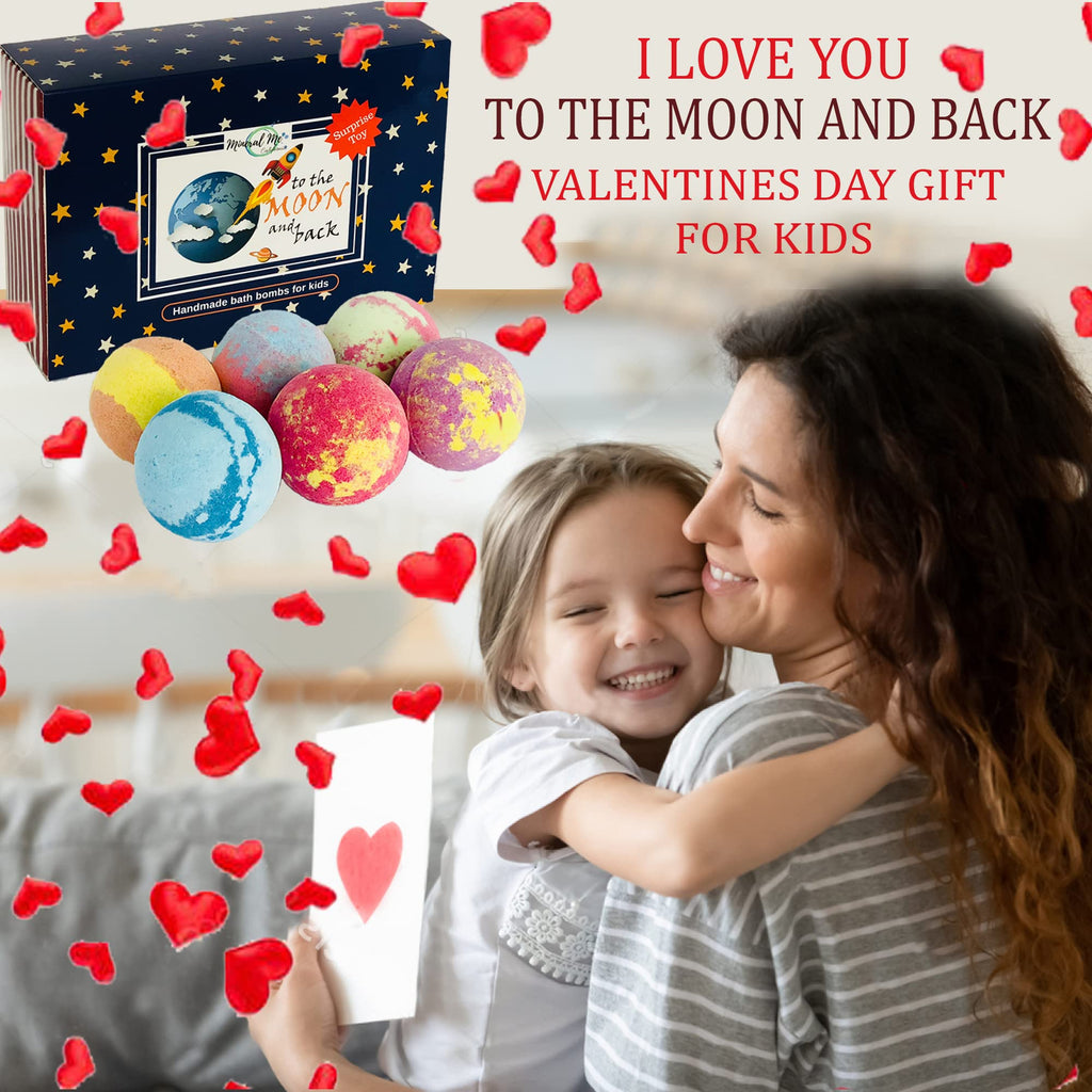 Galaxy Bath Bombs for Kids with Surprise Inside – Organic Bubble Bath by Mineral Me California