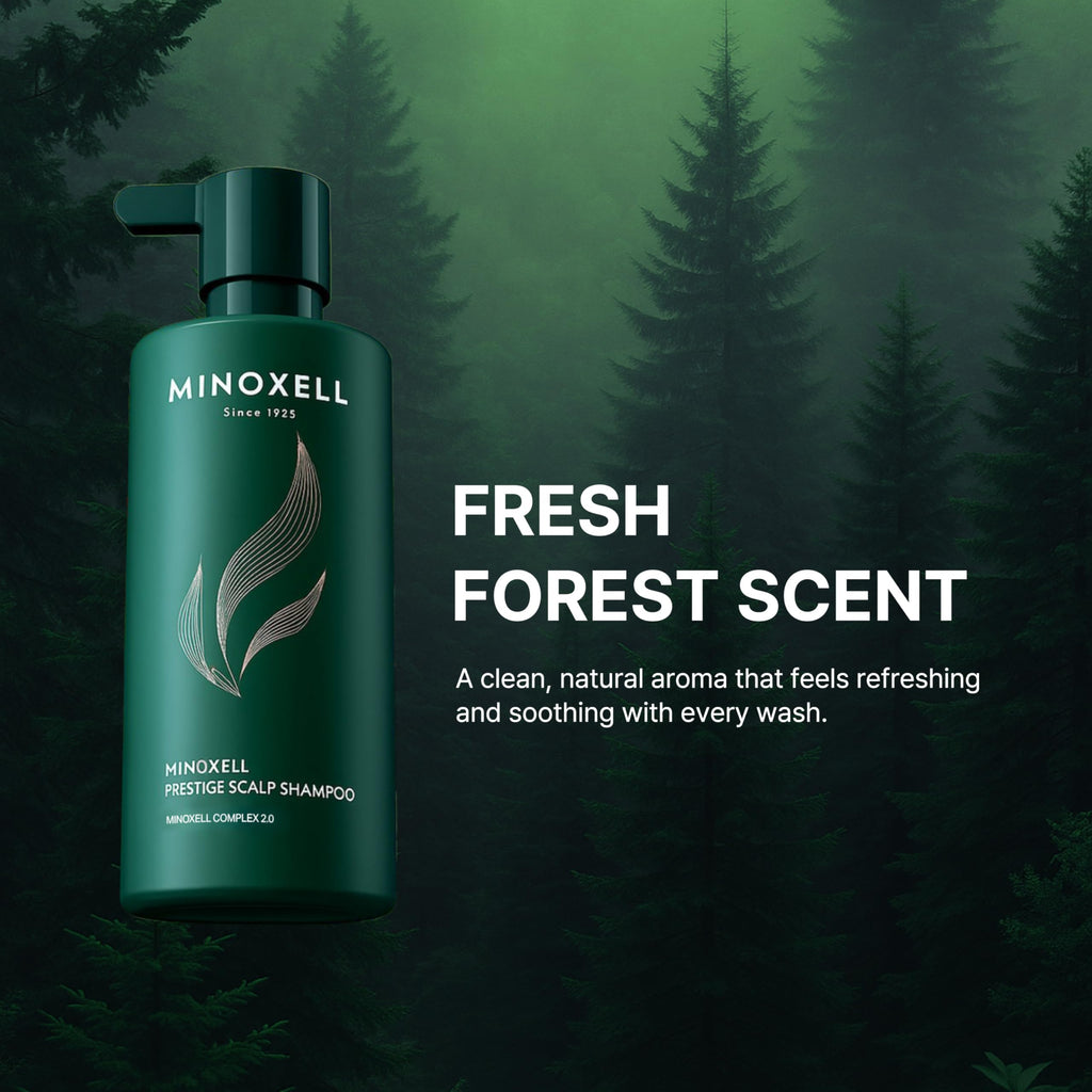 MINOXELL Prestige Shampoo – Anti-Aging Scalp Care for Dry Scalp & Hair Strength (16.23 fl oz)