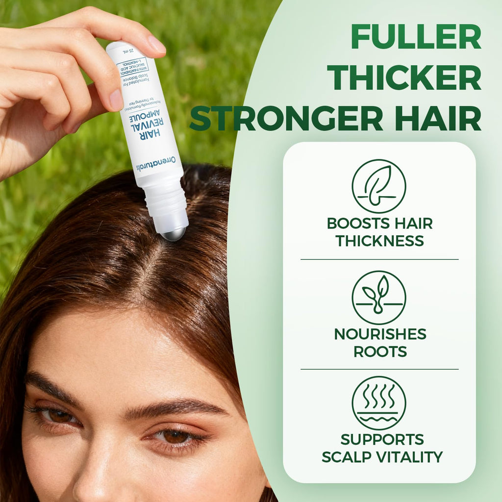 Minyang Orrenaturals Hair Revival Ampoule — Hair Growth Roll-On for Fuller, Thicker Hair (2 Count)