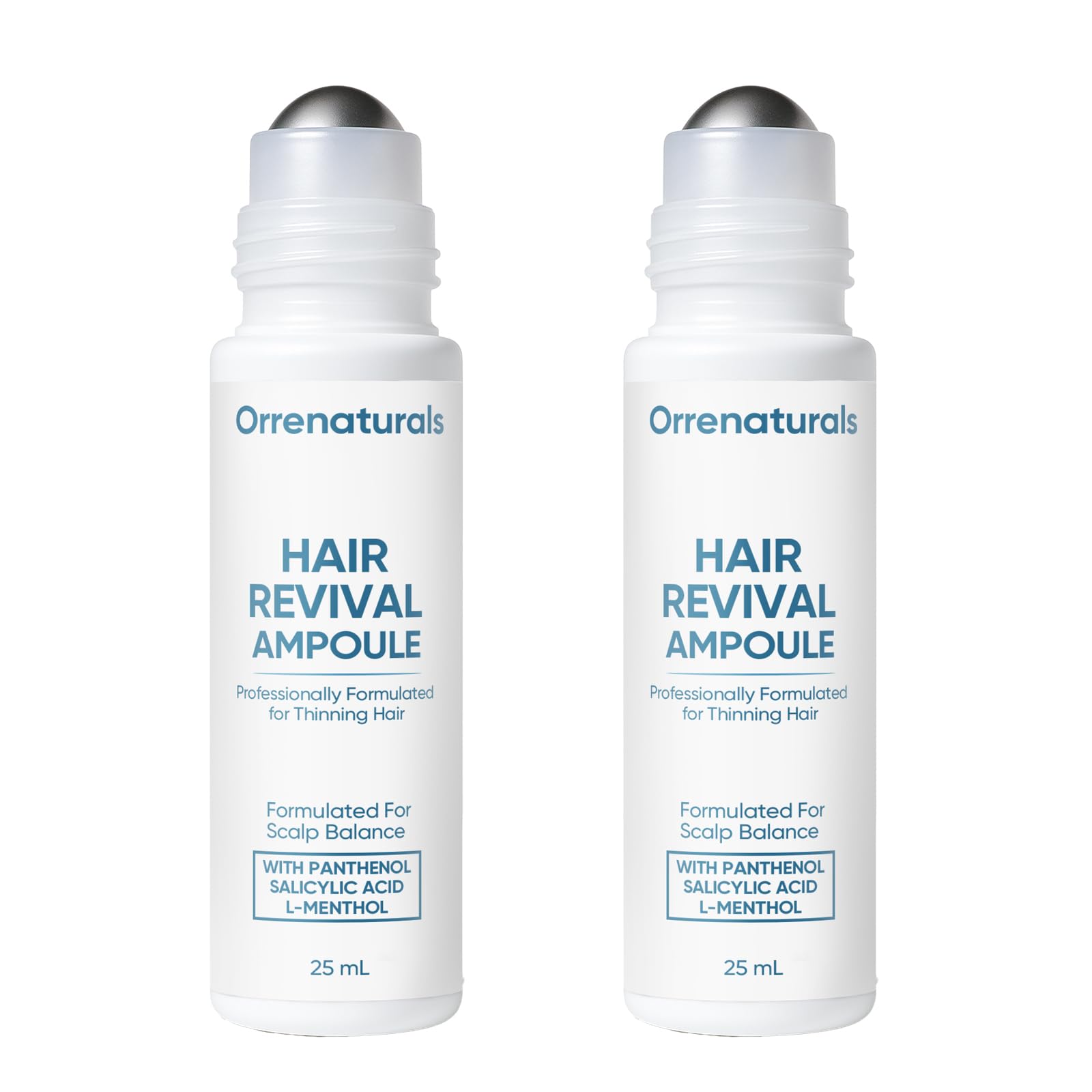 Minyang Orrenaturals Hair Revival Ampoule — Hair Growth Roll-On for Fuller, Thicker Hair (2 Count)