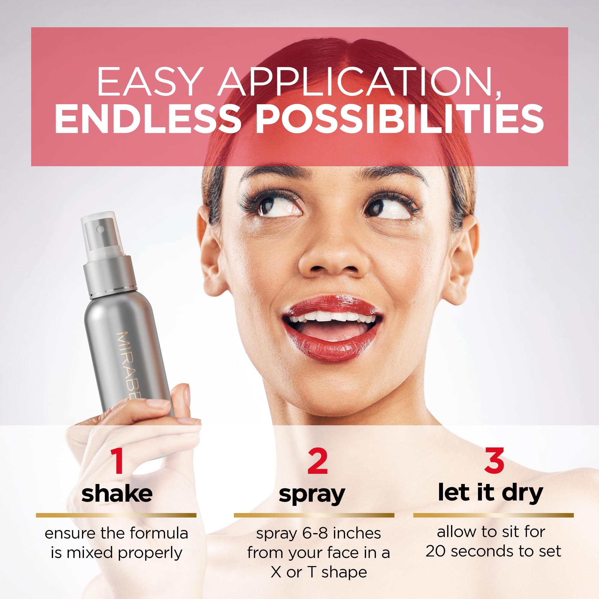Mirabella Bulletproof Matte Setting Spray – 12-Hour Hold, Weightless Matte Finish
