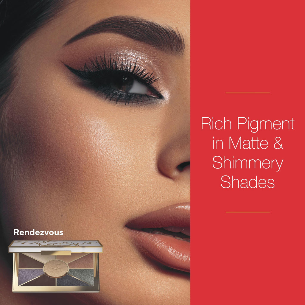 Mirabella Eye Love You Neutral Shimmer Eyeshadow Palette – Ultra Pigmented Matte & Shimmer Shades (Rendezvous)
