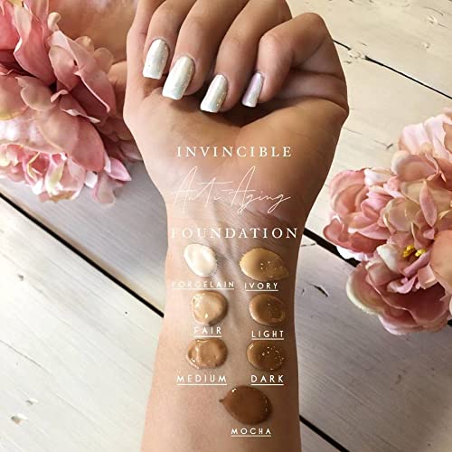 Mirabella Invincible HD Foundation – Hydrating Full-Coverage Demi-Matte in Porcelain P00