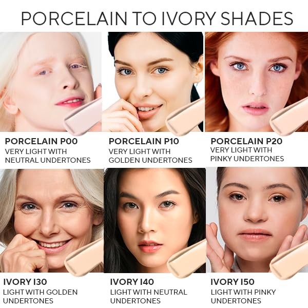 Mirabella Invincible HD Foundation Ivory I30 – Hydrating Full-Coverage for All Skin Types