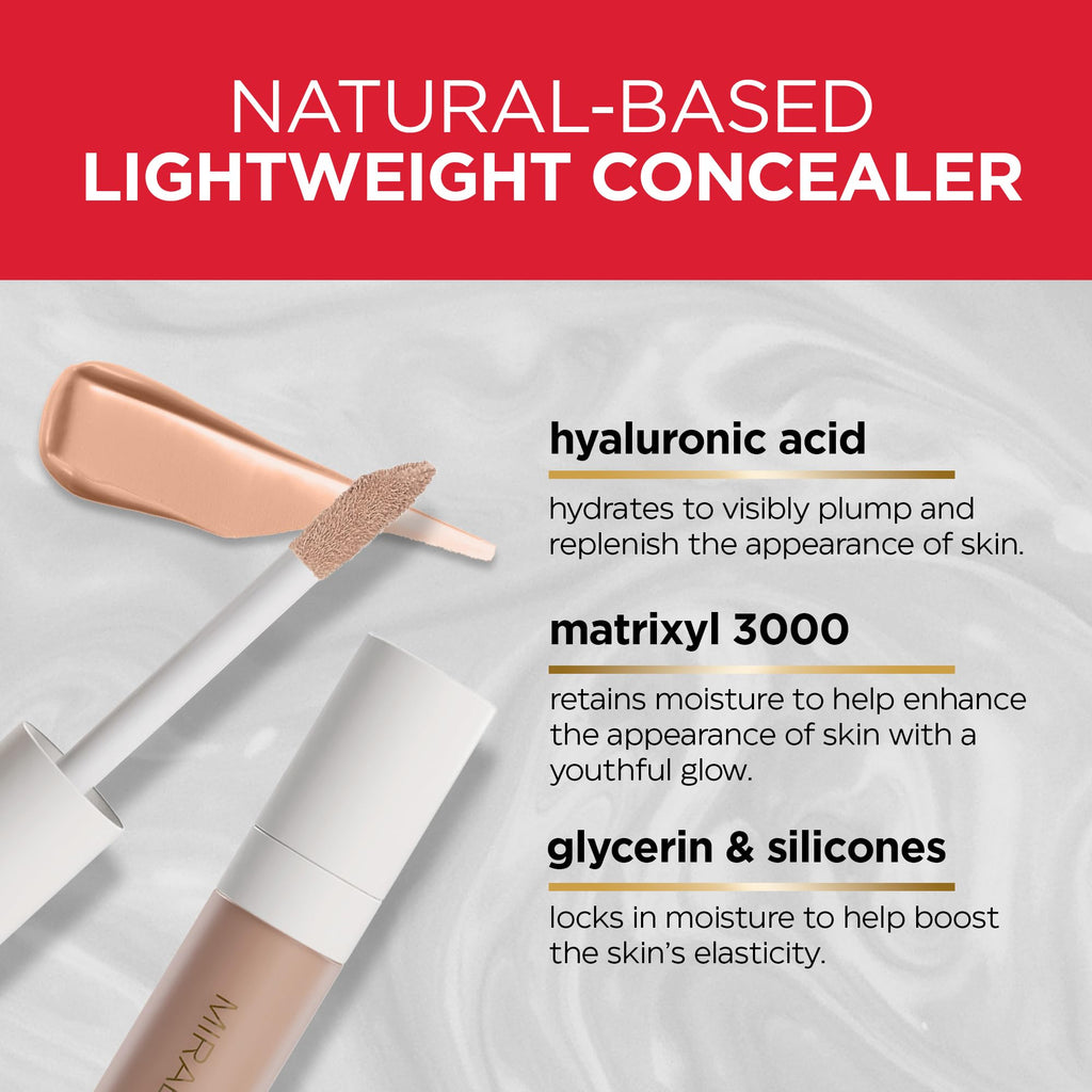 Mirabella Invincible For All Perfecting Under Eye Concealer – Full Coverage Hydrating Concealer Light L110