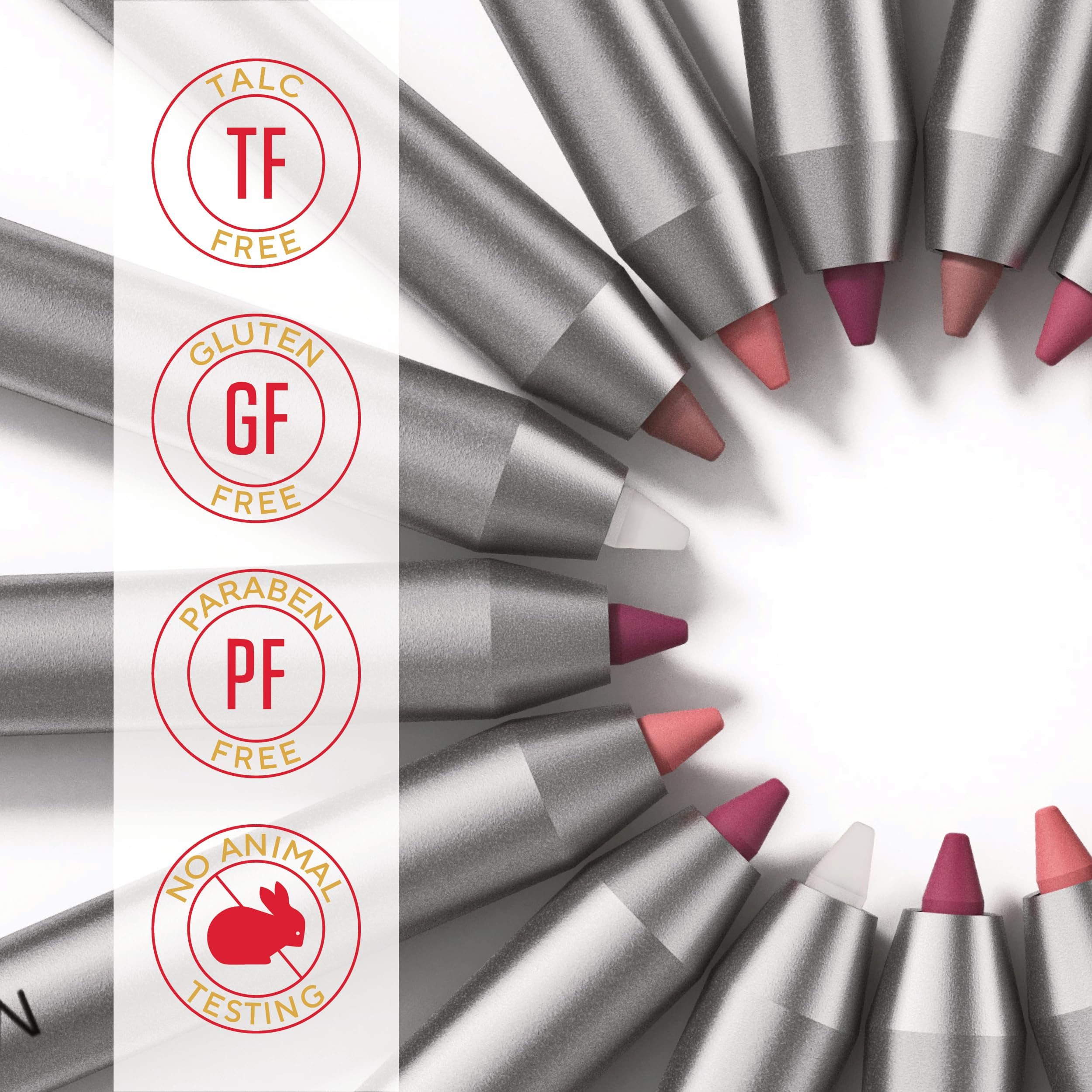 Mirabella Line & Define Lip Definer – Ultra-Creamy, Long-Lasting Retractable Lip Pencil with Vitamin C & E