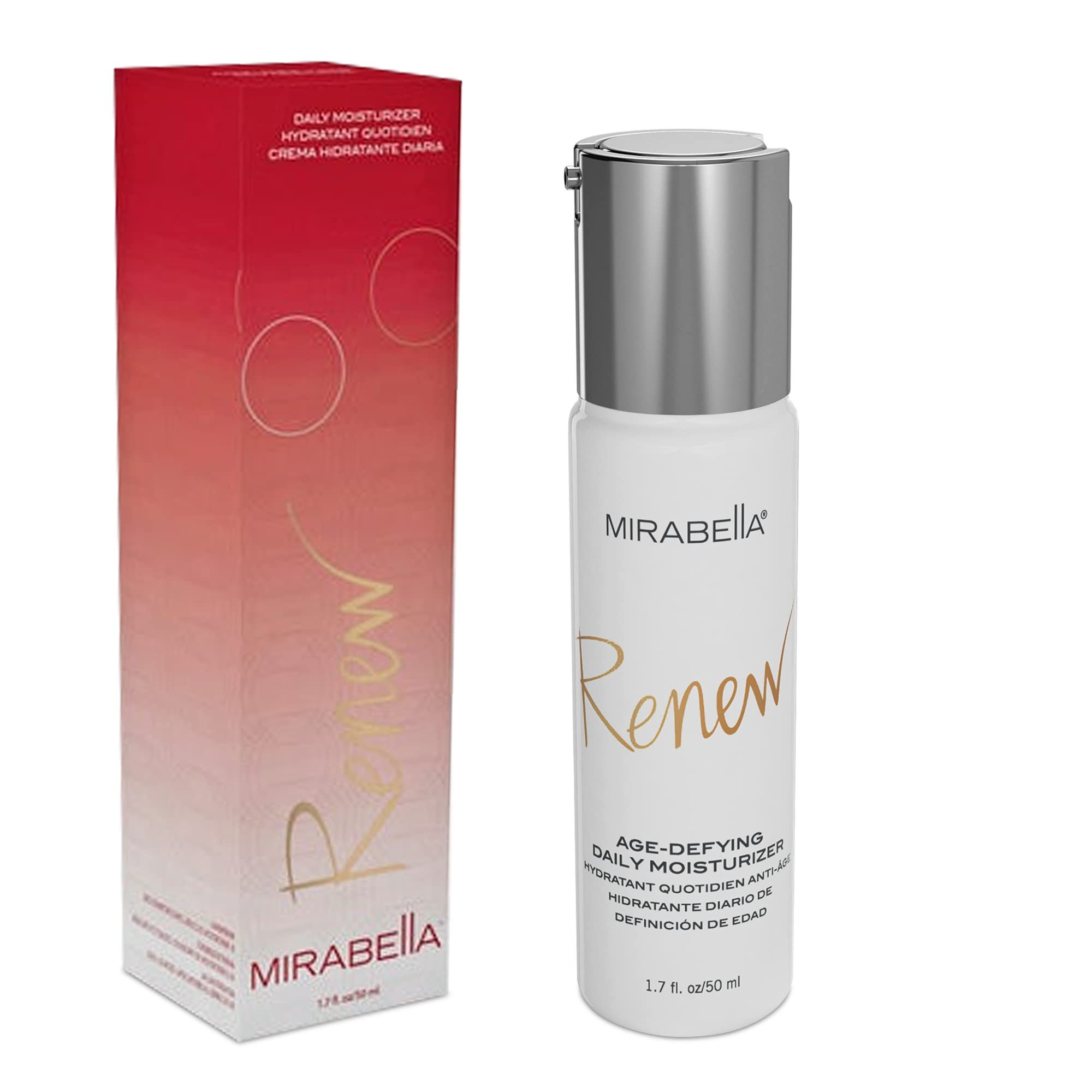 Mirabella Renew Daily Moisturizer – Age-Defying Hydration with Peptides & Hyaluronic Acid