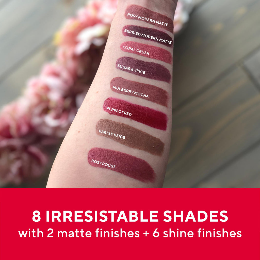 Mirabella Sealed with a Kiss Smudge-Proof Lipstick | Long-Lasting Hydrating Matte Lip Color