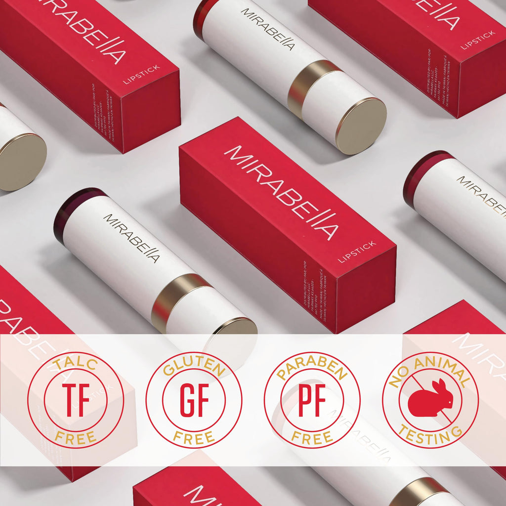 Mirabella Sealed with a Kiss Smudge-Proof Lipstick | Long-Lasting Hydrating Matte Lip Color