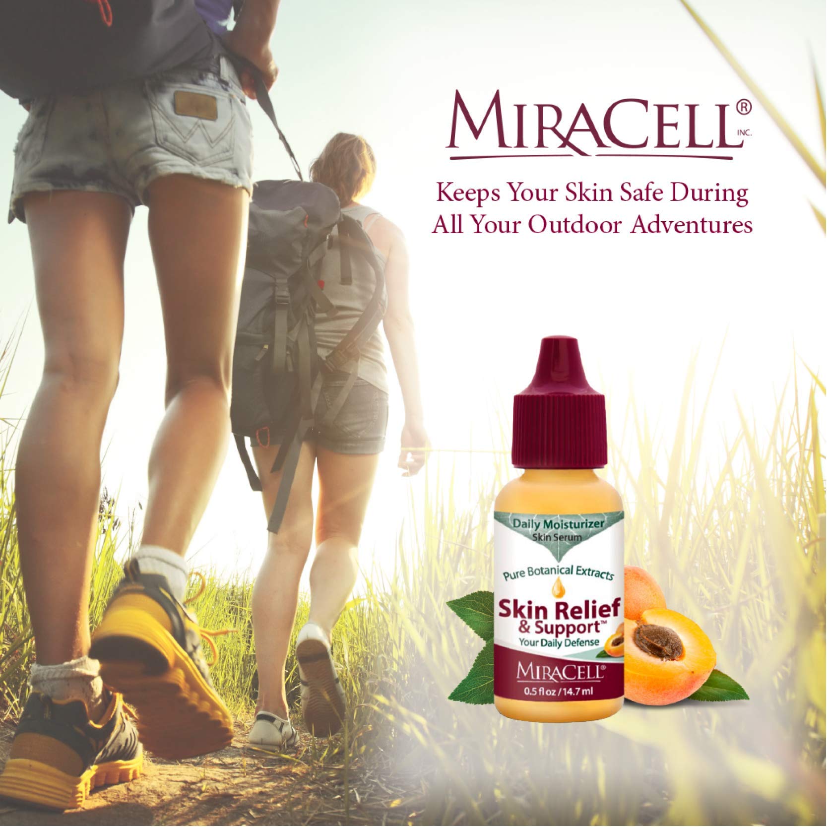 Miracell Skin Relief & Support Oil – Fast-Absorbing Hydration for Dry & Sensitive Skin (0.5 oz)