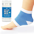 Miracle of Aloe Heel Balm Stick with Gel Socks – Soothe Dry, Cracked Heels