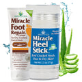 Miracle of Aloe Heel Balm & Foot Repair Cream – Ultra Aloe Moisturizing Duo for Dry, Cracked Feet