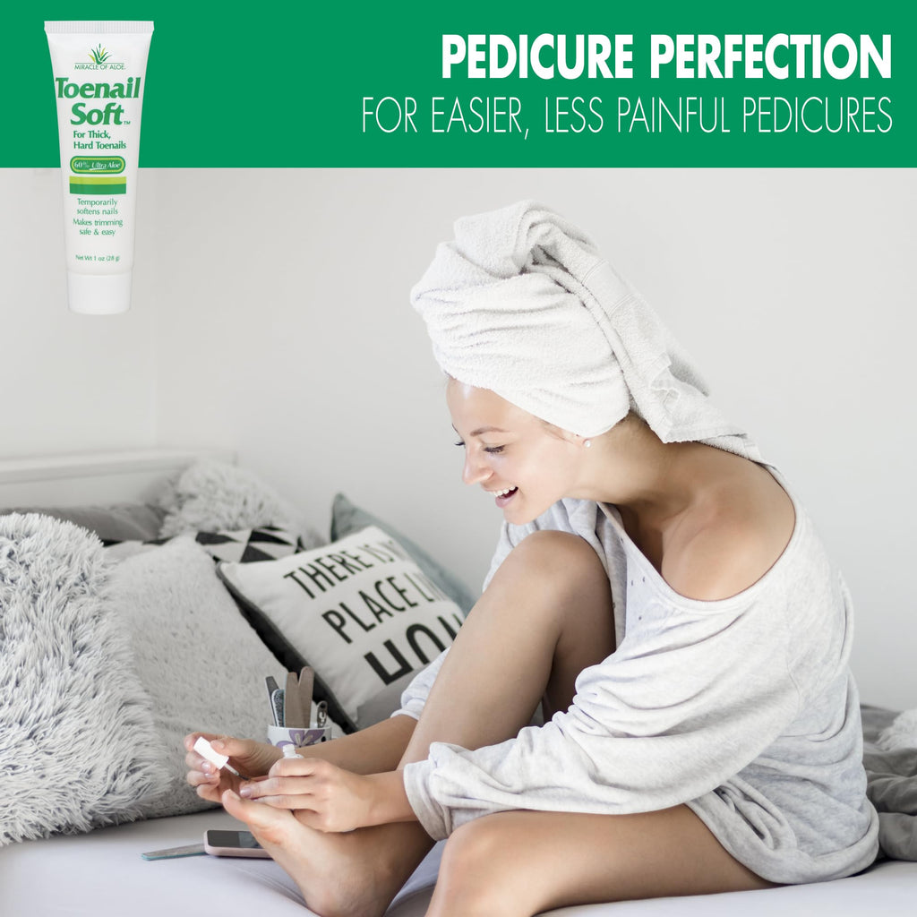 Miracle of Aloe Toenail Softener Cream – Fast-Acting, Non-Greasy, Safe for All Ages