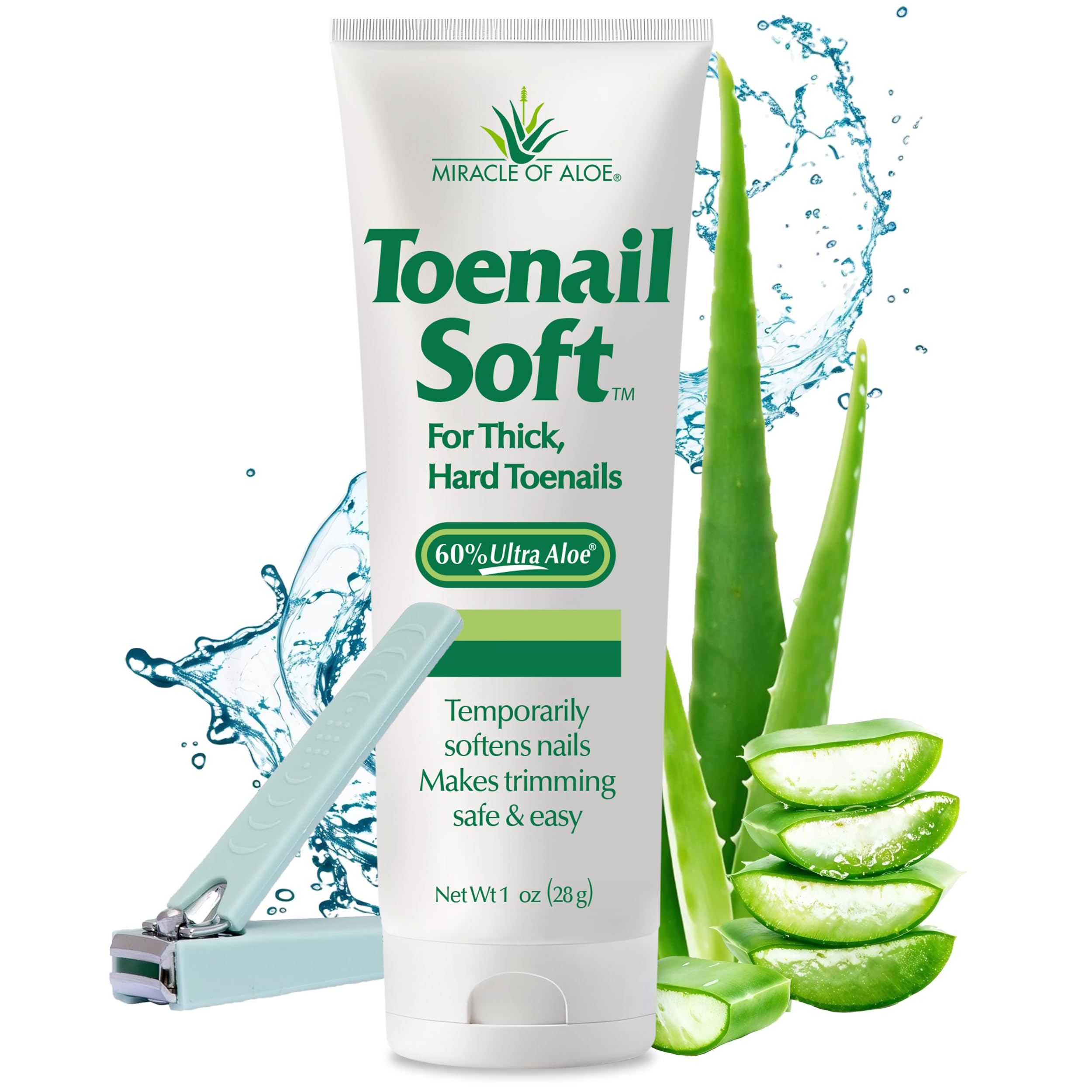 Miracle of Aloe Toenail Softener Cream – Fast-Acting, Non-Greasy, Safe for All Ages