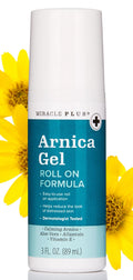 Miracle Plus Arnica Bruise Gel Roll-On – 3 oz | Natural Arnica Montana with Vitamin K for Bruises, Swelling & Skin Support