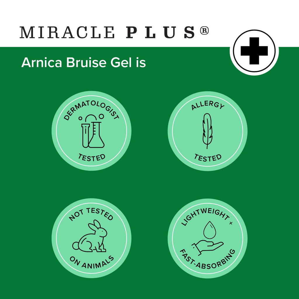 Miracle Plus Arnica Bruise Gel – Extra Strength Vitamin K, 2-Pack