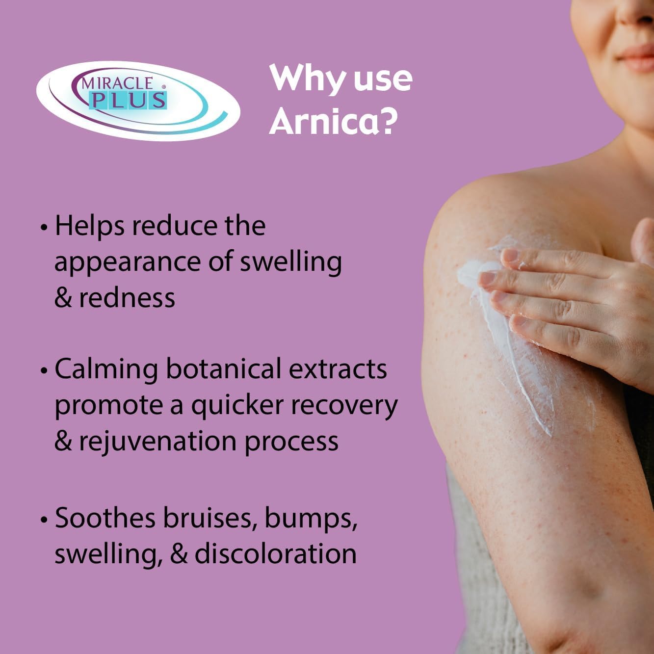 Miracle Plus Arnica Cream & Gel – Bruising Relief 2pc Set with Vitamin K & Horse Chestnut