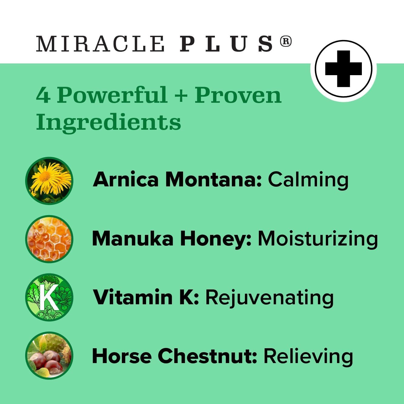 Miracle Plus Arnica Cream & Gel – Bruising Relief 2pc Set with Vitamin K & Horse Chestnut