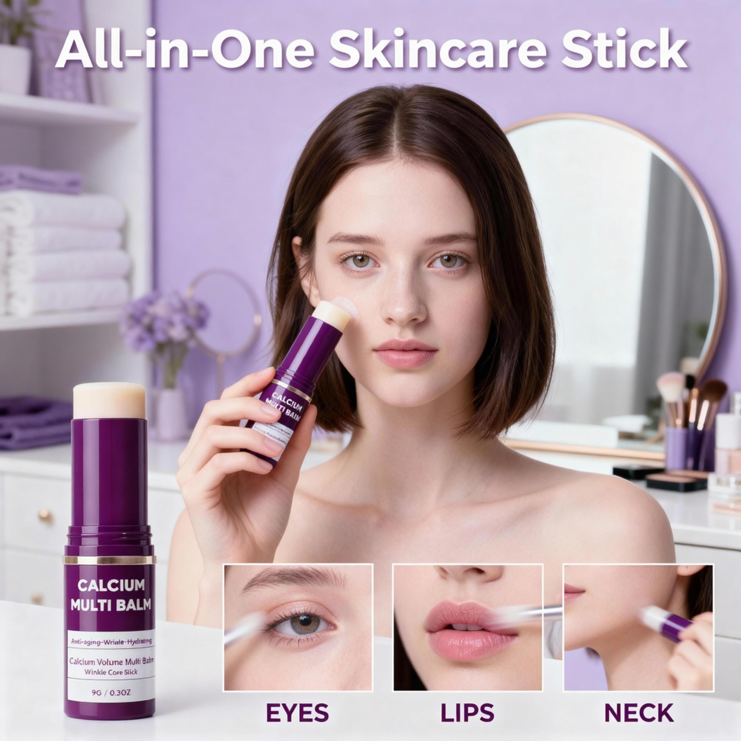 Miracle TQ Calcium Multi Balm - All-in-One Hydration & Anti-Aging Stick