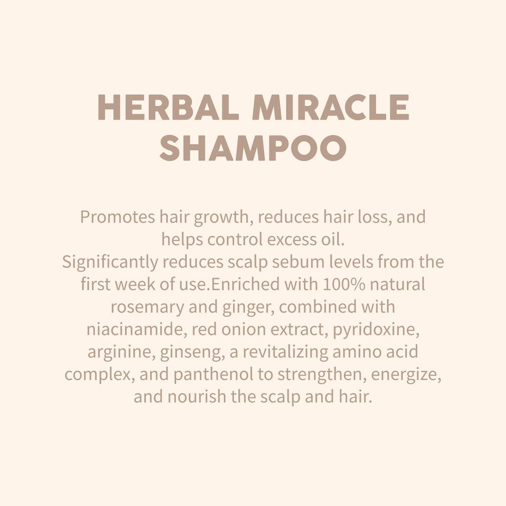 Miracles By Milagros Herbal Miracle Rosemary Shampoo – Salt-Free, Oil Control for Oily Hair