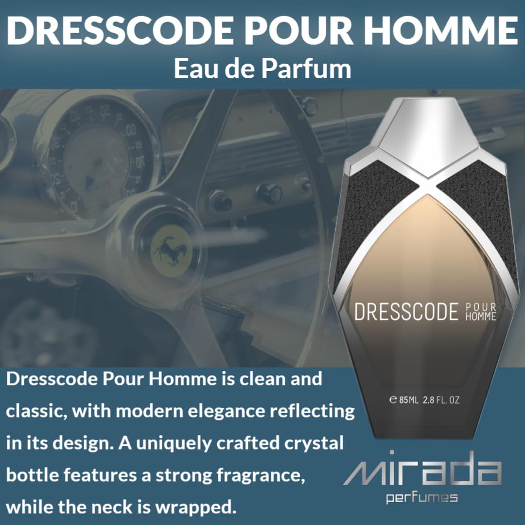 MIRADA Dresscode Pour Homme – Men’s EDP 85ml | Citrus, Sandalwood & Vetiver