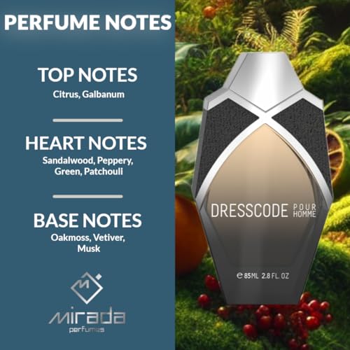 MIRADA Dresscode Pour Homme – Men’s EDP 85ml | Citrus, Sandalwood & Vetiver