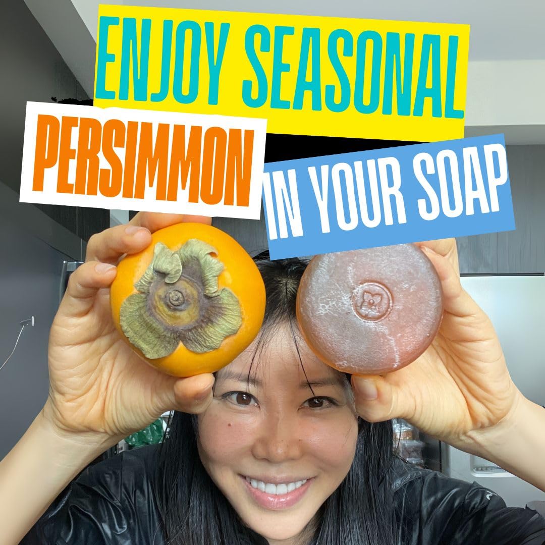 Mirai Persimmon Soap Bar for Body (100g) – Nonenal Odor Control with Japanese Persimmon & Green Tea