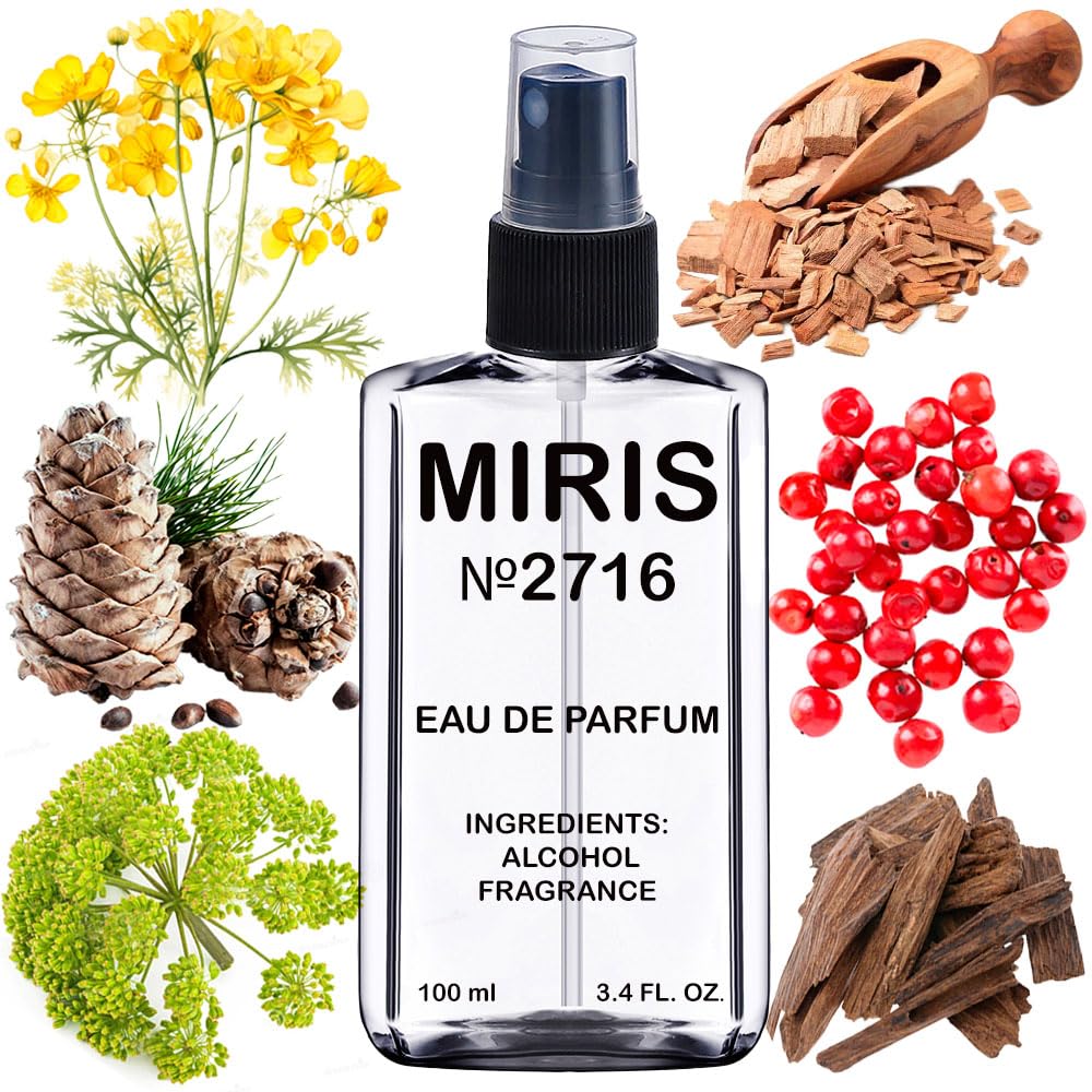 MIRIS No. 2716 Inspired by Royal Oud – Long-Lasting Unisex Eau de Parfum, 3.4 fl oz / 100 ml
