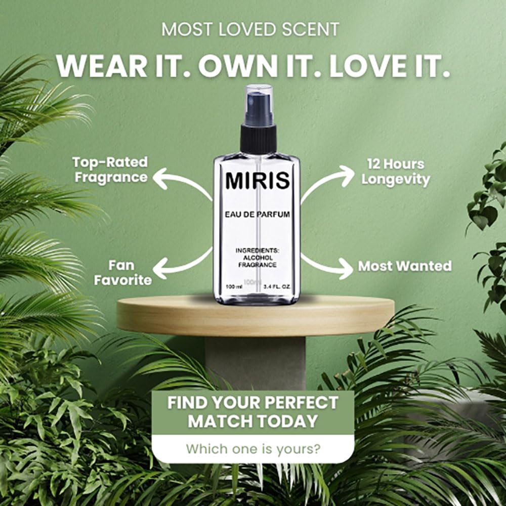 MIRIS No. 35475, Inspired by Silve Mounta Wate – Unisex Gourmet Eau de Parfum, 3.4 Fl Oz / 100 ml