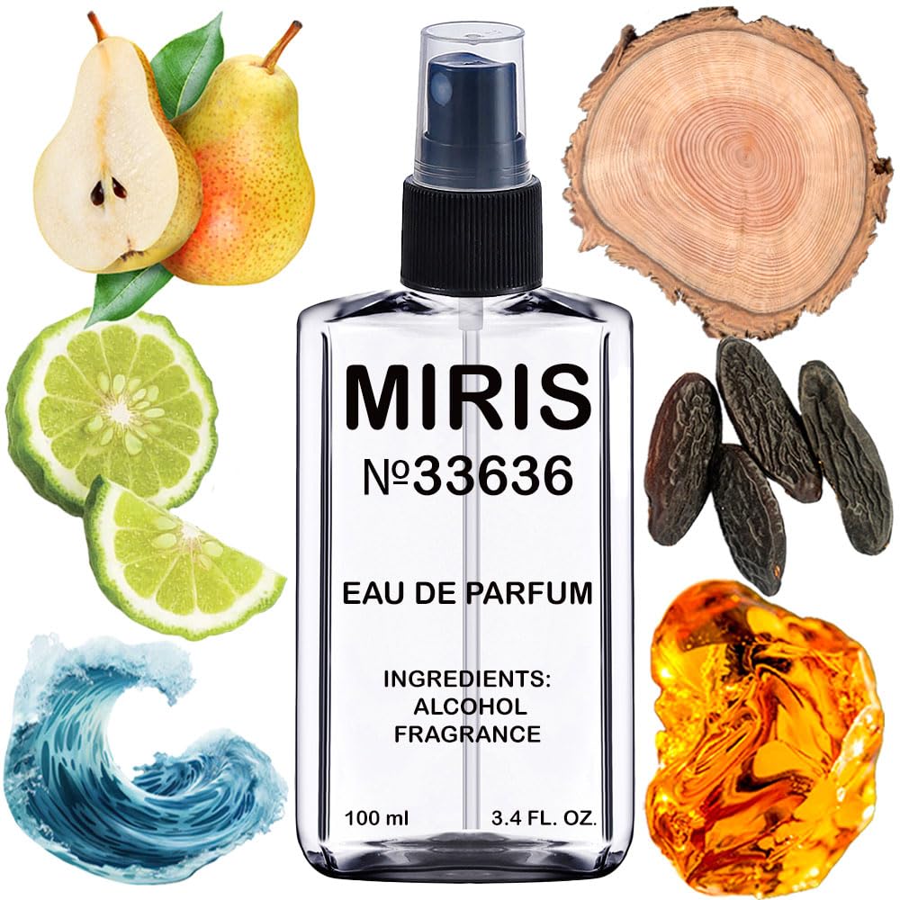 MIRIS No. 33636 – Inspired by Aqua Di Gi Absolu, Long-Lasting Men’s EDP, 3.4 fl oz / 100 ml