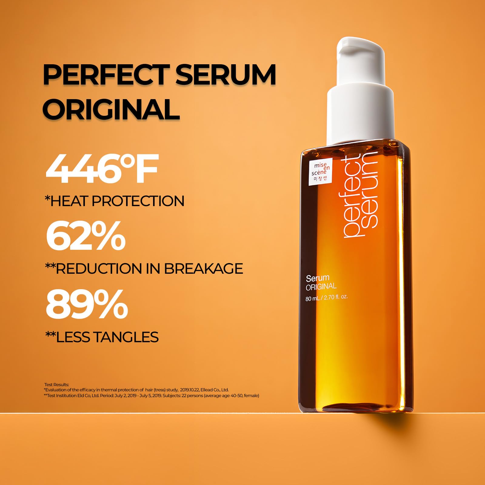 Mise En Scene Perfect Serum Original | Heat Protectant Hair Oil with Argan | Frizz Control & Shine | 2.7 fl oz