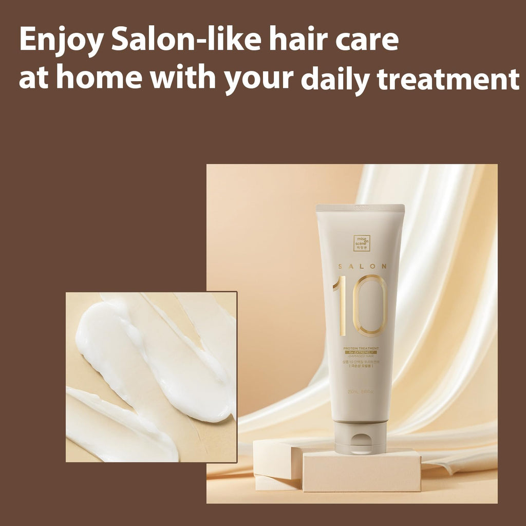 Mise En Scene Salon 10 Protein Treatment for Damaged Hair | Low Porosity Care