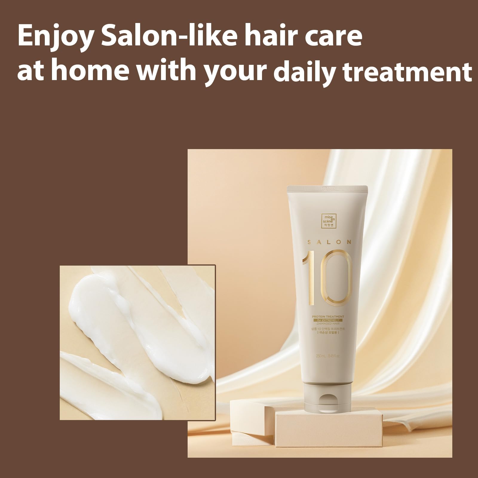 Mise En Scene Salon 10 Protein Treatment for Damaged Hair | Low Porosity Care