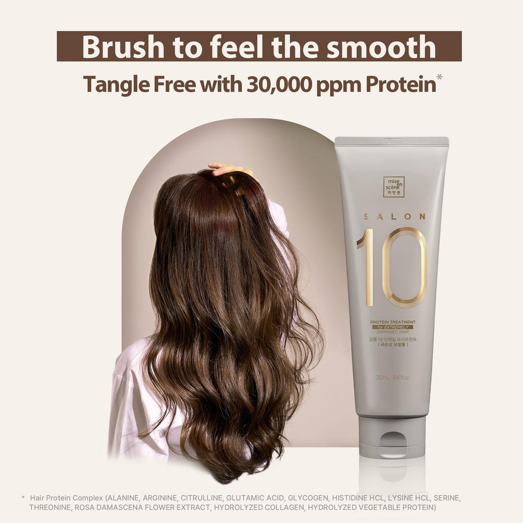 Mise En Scene Salon 10 Protein Treatment for Damaged Hair | Low Porosity Care