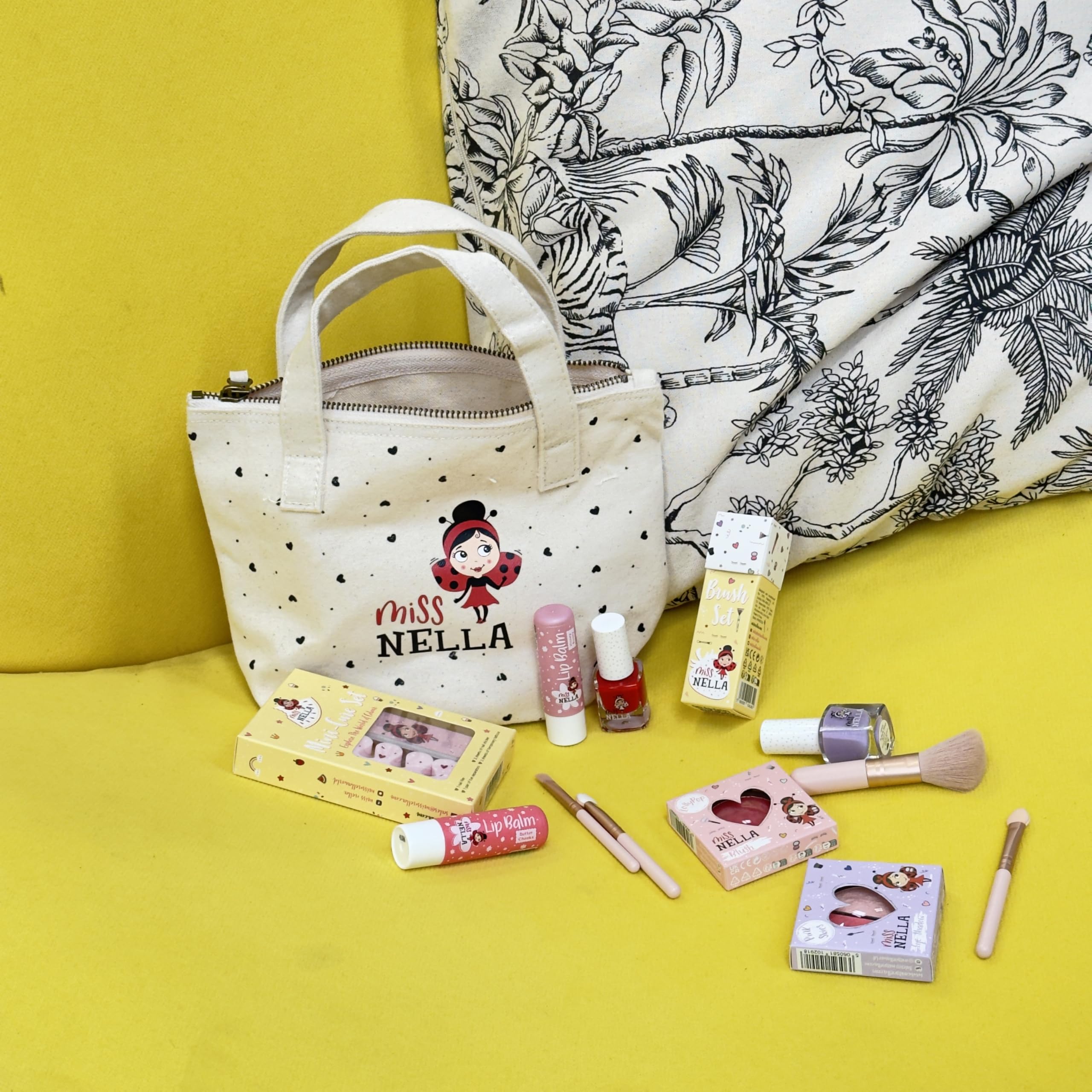 Miss Nella Special Edition Bag of Wonder – Hypoallergenic Kids Makeup & Nail Polish Set