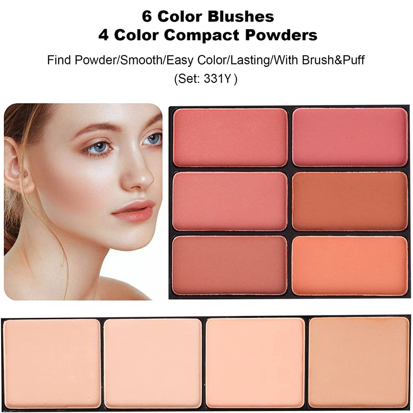 MISS ROSE M 58 Color Professional Makeup Palette – All-in-One Makeup Kit (331Y)