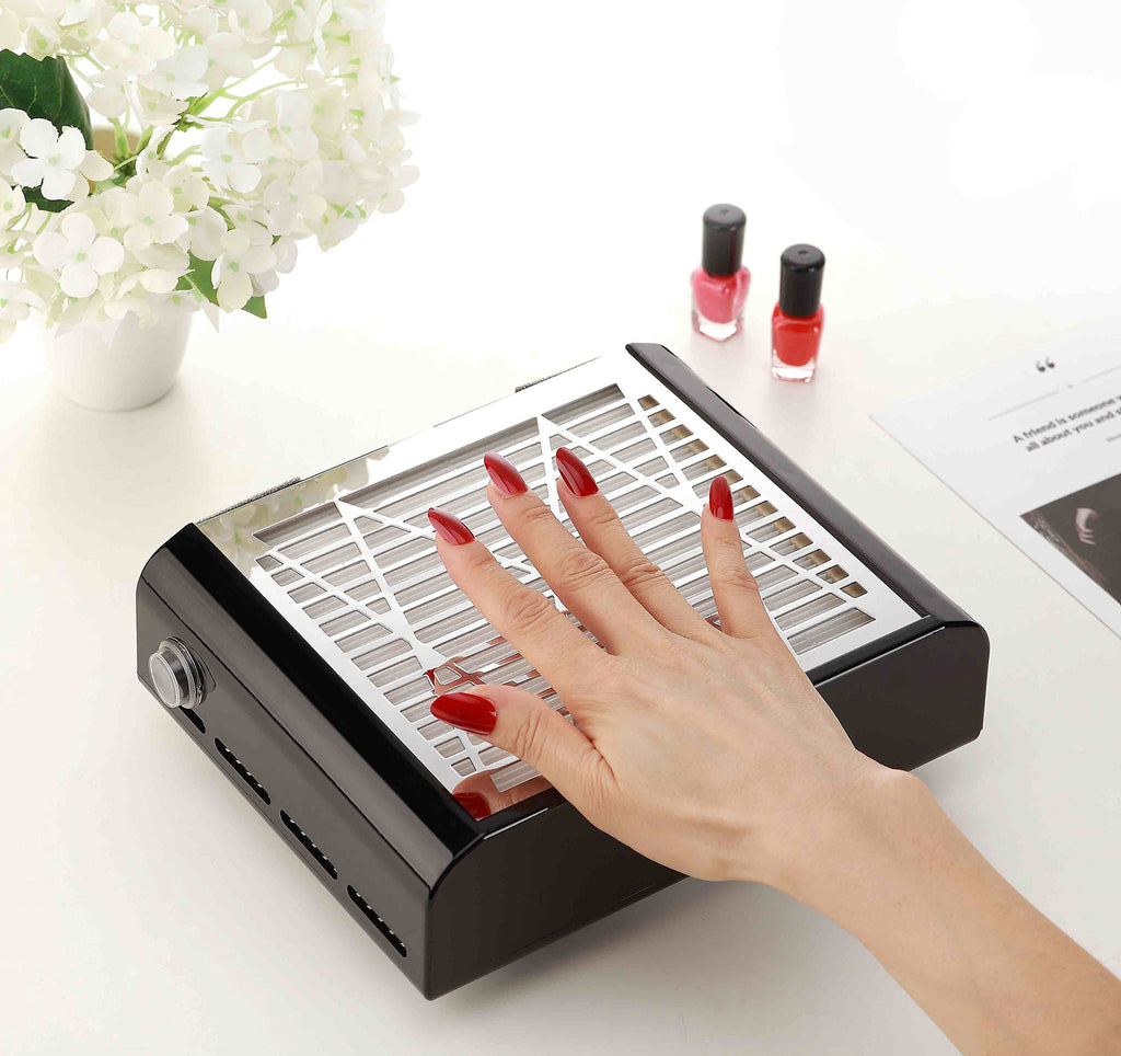 Miss Sweet Electric Nail Dust Collector for Manicure – Black