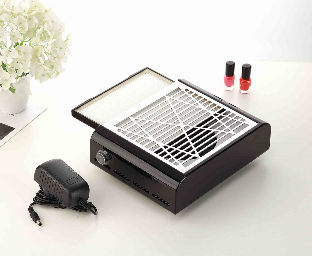 Miss Sweet Electric Nail Dust Collector for Manicure – Black