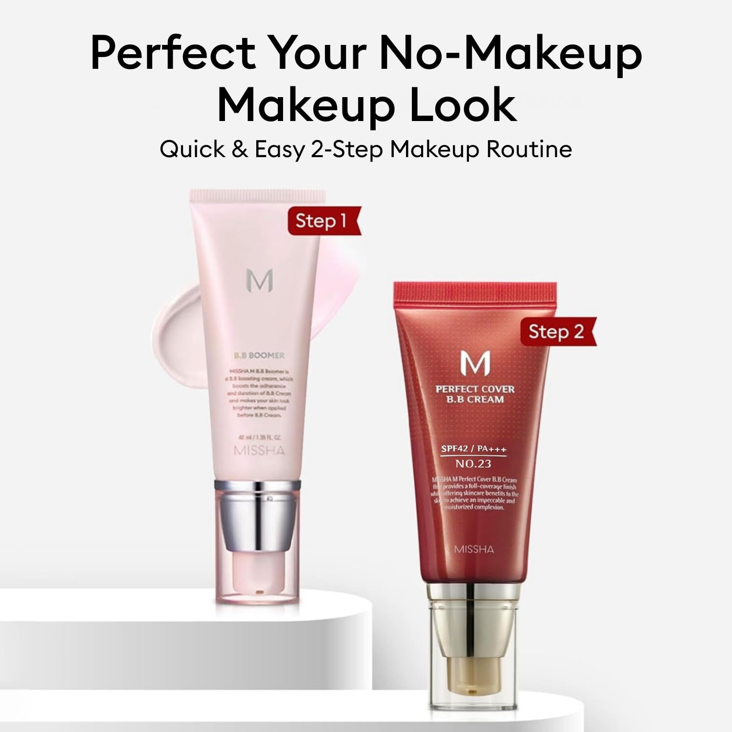 MISSHA BB Essentials Kit – M Perfect Cover BB Cream No.23 Natural Beige SPF 42 PA+++ + M BB Boomer