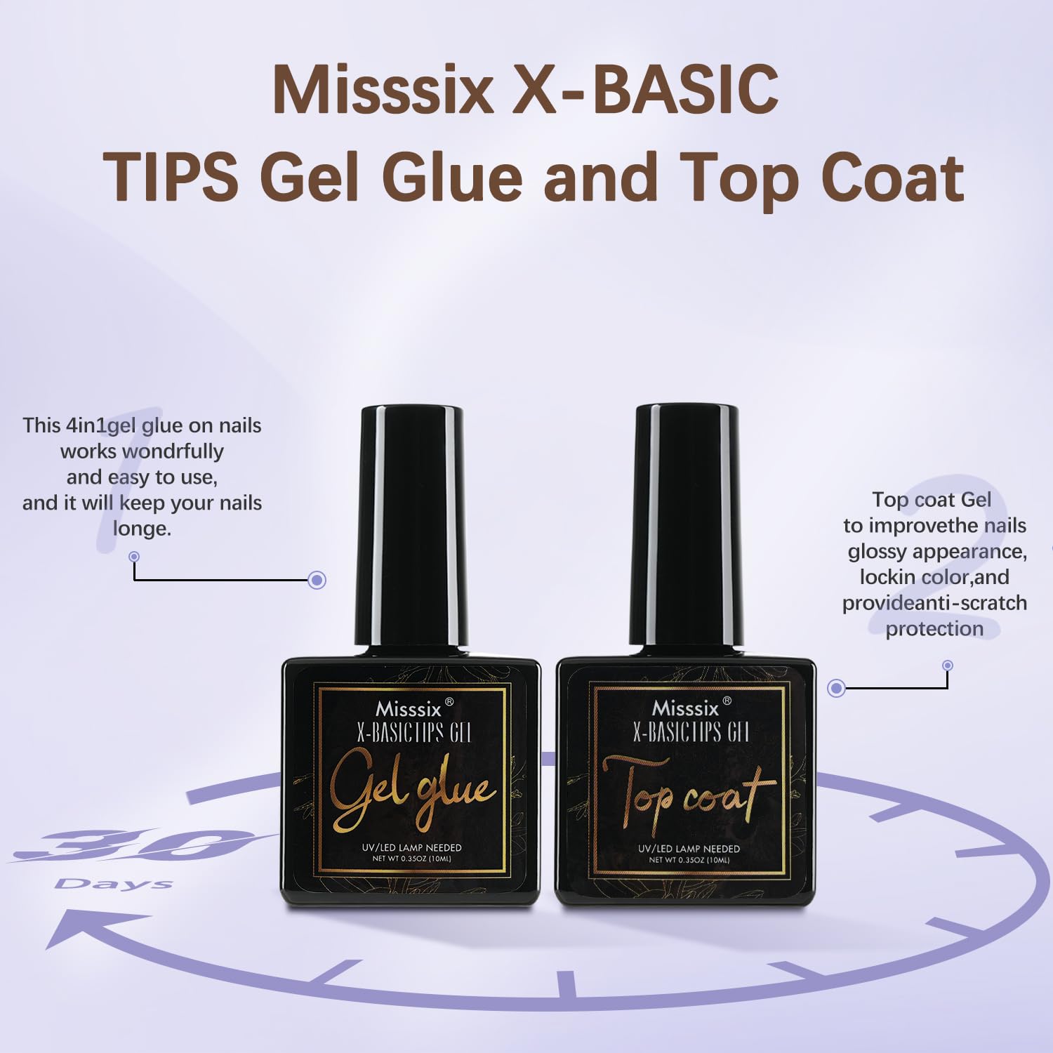 Misssix French Tip Press On Nails – 150 Pcs Short Almond Soft Gel Tips Starter Kit