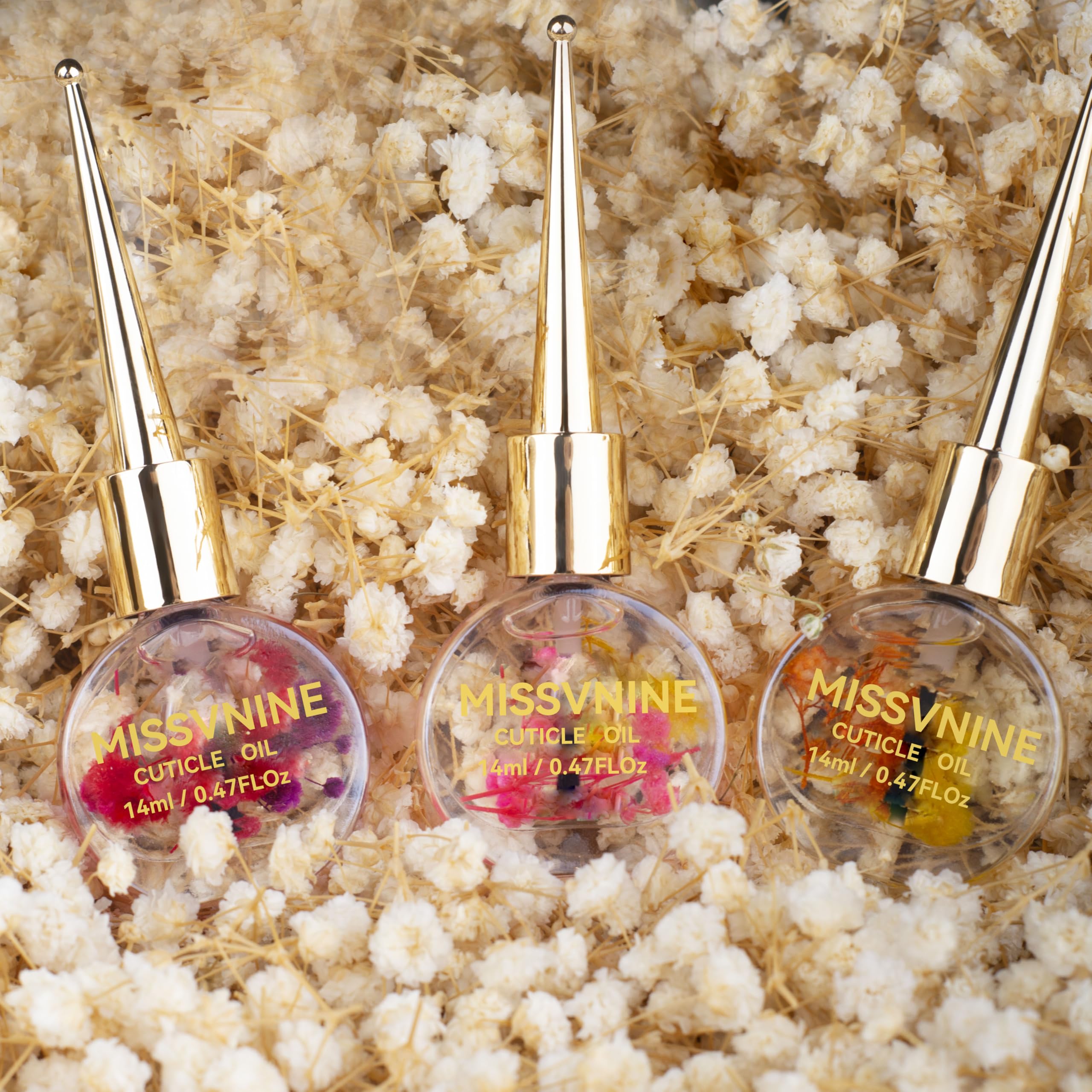 MISSVNINE Vitamin E Enriched Cuticle Oil 6 Pack – Hydrate, Fortify & On-The-Go Nail Care