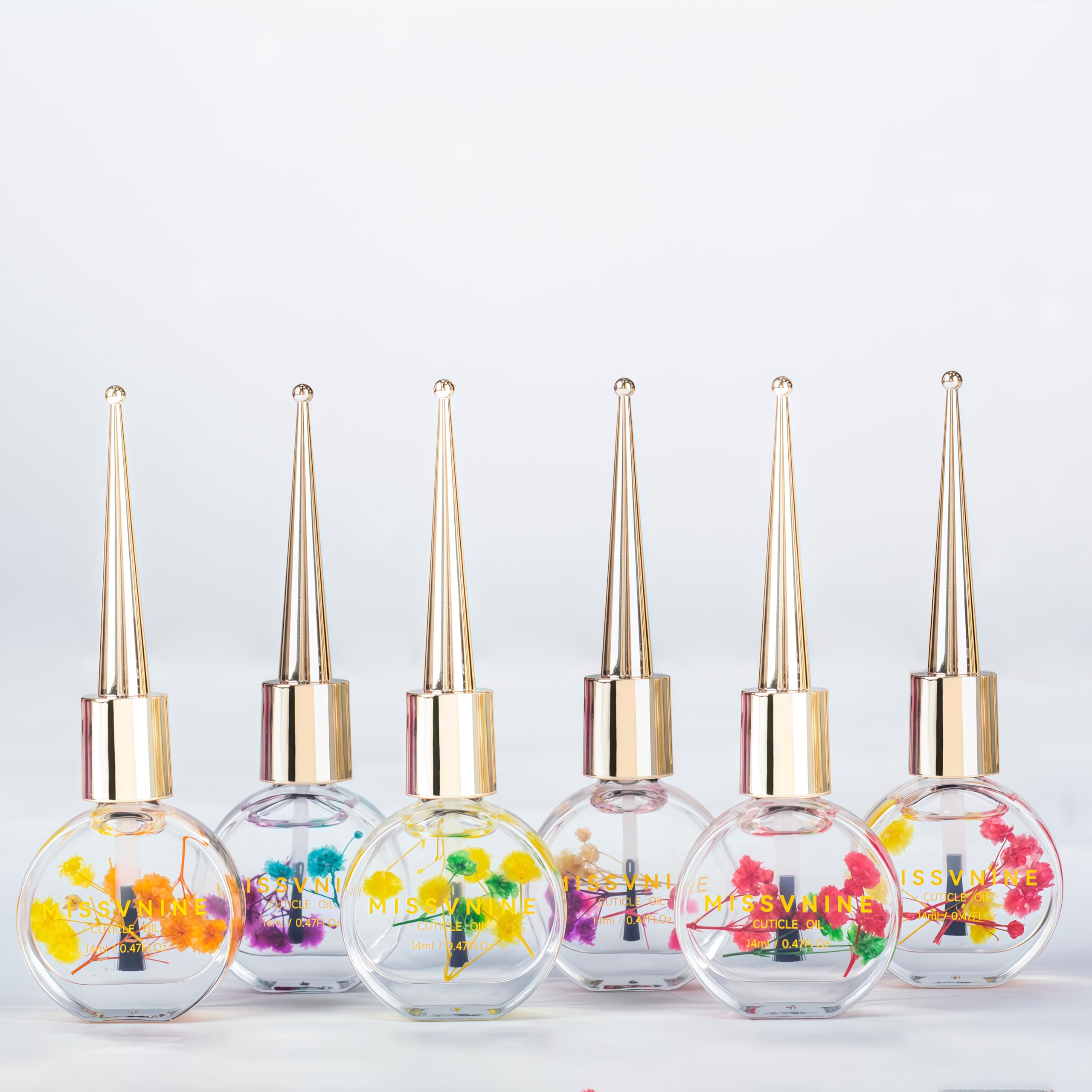 MISSVNINE Vitamin E Enriched Cuticle Oil 6 Pack – Hydrate, Fortify & On-The-Go Nail Care